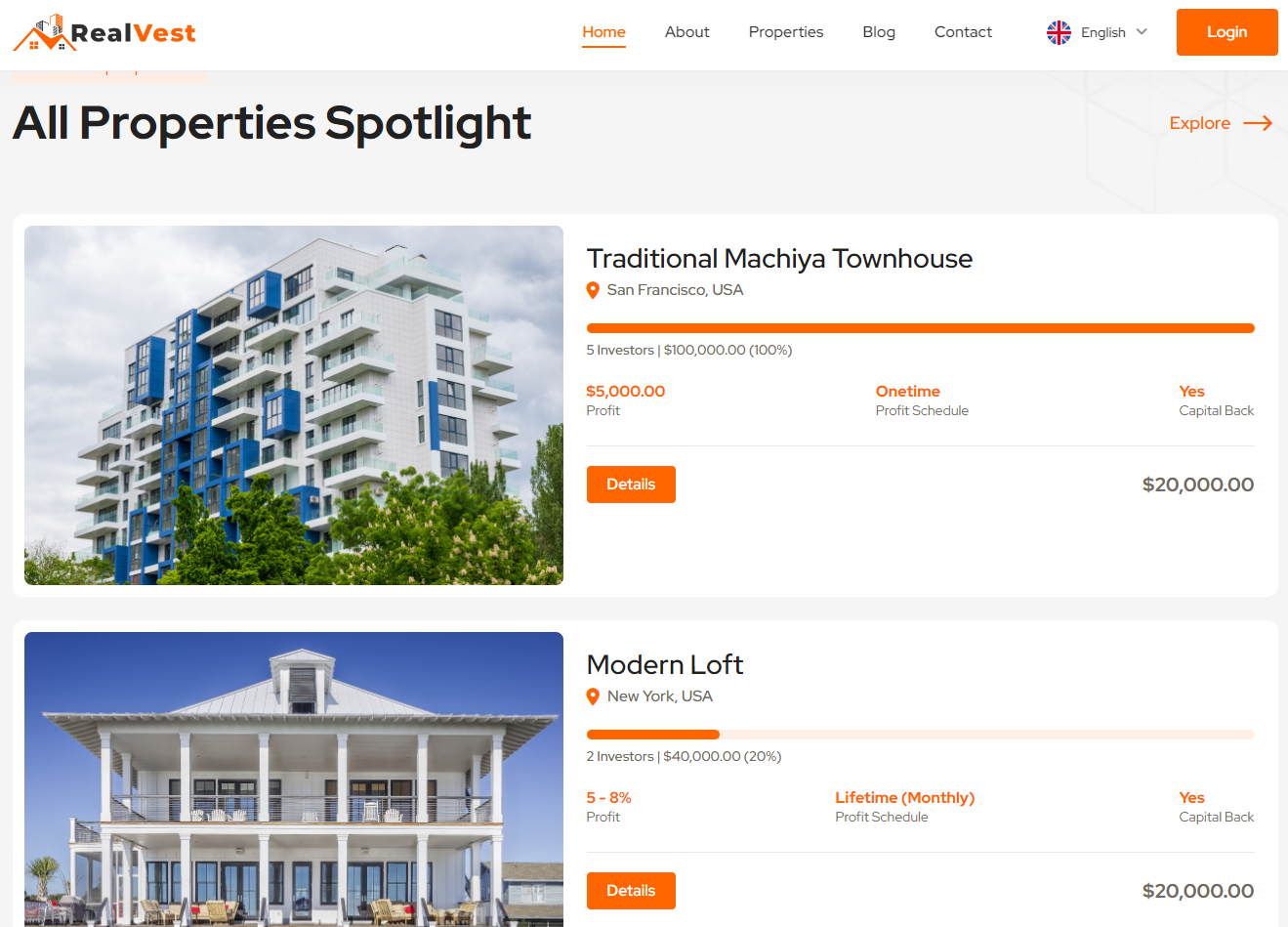 RealVest - Real Estate Investment System 2024