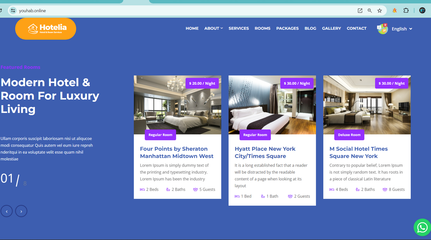Hotel / Booking / Booking Management Website 2024