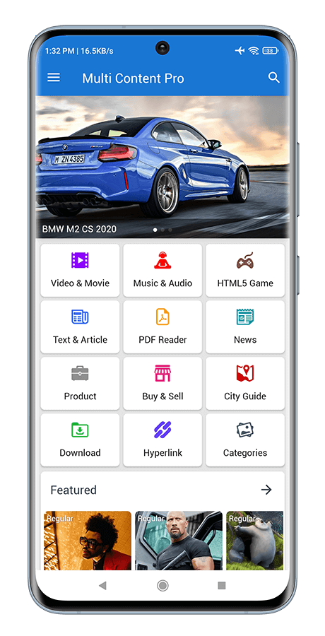 Multi Content Pro (Application and Website)