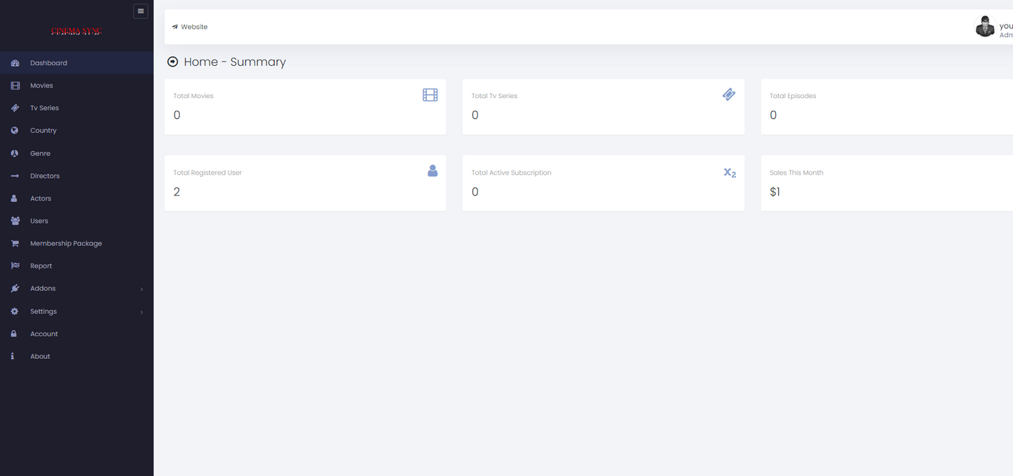 CINEMA SYNC Movie Subscription Portal Cms 2024