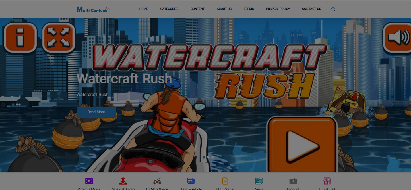 Multi Content Pro (Application and Website)